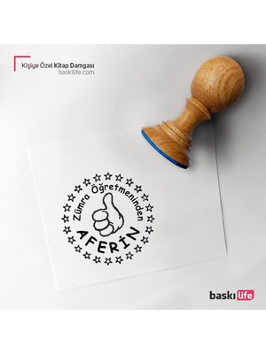 Baskı Life Kişiye Özel Kitap Damgası Kitap Mührü Kaşe Kitap Mühür Özel Damga 263