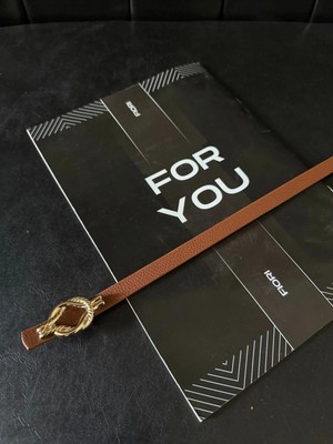 Fiori Ince Yılan Tokalı Basic Kadın Pantolon Kemeri, Ceket Kemeri, Elbise Kemeri