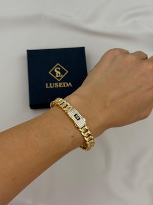 Luseda VIP Zirkon Taşlı Gurmet Kelepçe Bileklik