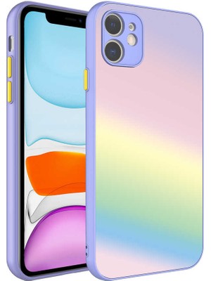 Büşra Ayhan iPhone 11 Kılıf Kamera Korumalı Renkli Temperli Bsay X-Cam Kapak-No7