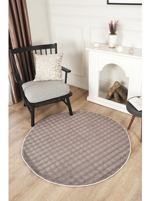 Tropikal Home Bubble Pofuduk Yuvarlak Halı Yolluk Kaymaz Taban Yumuşak Peluş Modern Salon Oda Dekor Şık Tasarım