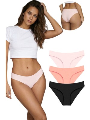New Lilla 301 Kadın Dikişsiz Lazer Bikini Külot Paketi