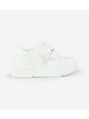 Vicco Oyo II Işıklı Unisex Beyaz Sneaker Düz Tabanlı Okul Öncesi Ayakkabı
