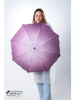 Normadia Şemsiye Kadın Pembe Yağmur Damlası, Şık ve Hafif Koruma Aksesuarı