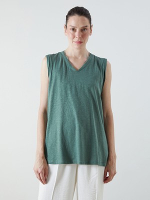 Lc Waikiki Yeni Sezon V Yaka Keten Görünümlü Bluz