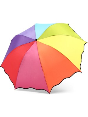 Normadia Renkli Kadın Şemsiye, Almera Konsept Gökkuşağı Tasarımı, Hafif ve Şık