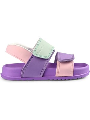 Vicco Krixi Lila Sandalet P.U Malzemeden Hafif Çocuklar İçin Ortopedik Konforlu Tasarım