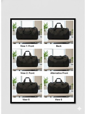 Şapkacımadam Siyah Önü Cepli Ayakkabı Bölmeli Geniş Bavul Seyahat Gym Fitness El ve Spor ve Seyahat Çantası