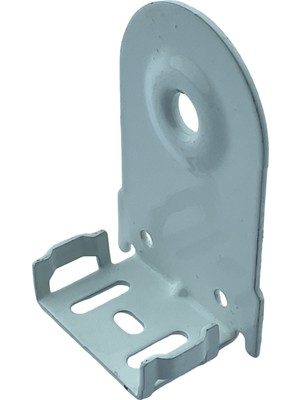 MorPerde Stor Perde Geniş Kasa Yuvarlak Delikli Beyaz Metal Ayak