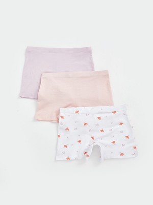 Lc Waikiki Yeni Sezon Beli Lastikli Kız Çocuk Boxer 3'lü