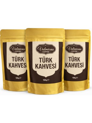 Valmiona Türk Kahvesi 3X100G Avantajlı Paket – Geleneksel Lezzet