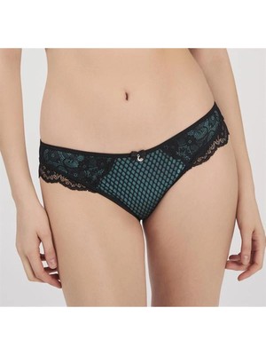 Letsii Kadın Dantel Detaylı Slip Külot Siyah Renk