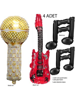 Pandoli 70 Li 80 Li Retro Disco Yıllar 3 Farklı Model Folyo Balon 4 Adet