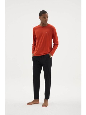 Kly Yeni Sezon Bisiklet Yaka Erkek Konforlu Pijama Takımı