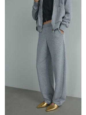 Suud Collection Gri Salted Lastikli Eşofman