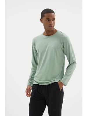 Kly Yeni Sezon Bisiklet Yaka Erkek Konforlu Pijama Takımı