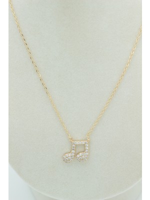 Xuping Jewelry Stil Incisi/xupıng Jewelry Müzik Desen Zirkon Taşlı Kolye