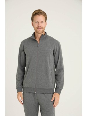 Kly %95 Pamuk Erkek Fermuarlı Eşofman Takımı Şık Tasarım