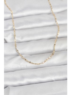 Erbilden Erb cm 14K Gold Renk Gemici Zincir Model 60 cm Kadın Kolye