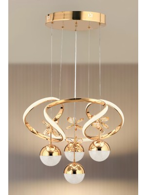 Ronisu Aydınlatma Lumo Sarkıt LED Avize - Oturma Odası, Salon, Mutfak Uyumlu Şık Avize