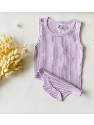 Miyakidsworld Pamuklu Kalın Askılı Çocuk Body -Özel Çocuklar Büyük Boy 3-12 Yaş