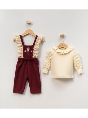 MİNİM BELLA LACE TAKIM KIZ ÇOCUK TAKIM - BAYRAMLIK - ÖZEL GÜN - DOĞUM GÜNÜ - GÜNLÜK