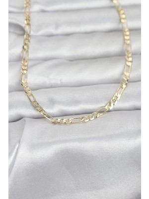 Erbilden Erb cm 14K Gold Renk Kuşgözü Zincir Model 60 cm Kadın Kolye