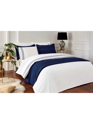 Özdilek Nevresim Takımı  Runnerlı Çift Kişilik  Lacivert Velvet