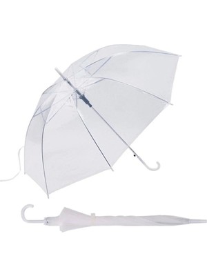 Normadia Şeffaf 8 Telli Şemsiye, Hafif ve Dayanıklı Tasarım