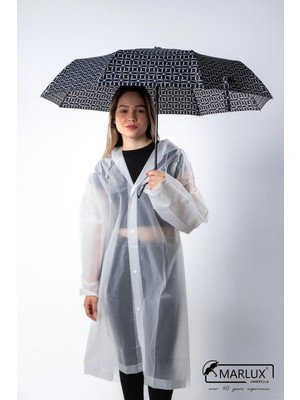 Normadia Şemsiye, Siyah Desenli, Tam Otomatik, Kadın, Günlük Kullanım