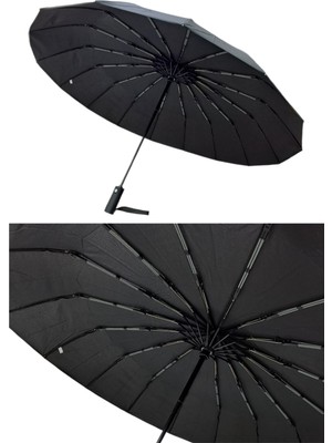 Normadia Ultra Güçlendirilmiş 16 Fiber Tam Otomatik Seyahat Şemsiyesi