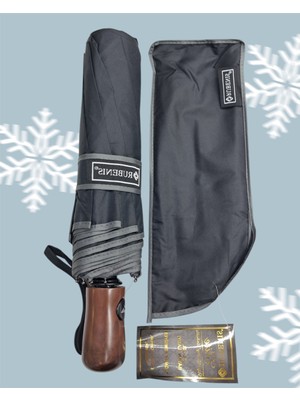 Rubenis 10 Telli Kırmalı Su Tutmaz Hafif Güçlü Modern Lüx Şemsiye