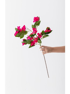 Güleç Yapay Çiçek Yapay Lux Menekşe Dalı Fuşya 80 cm 5 Yaprak