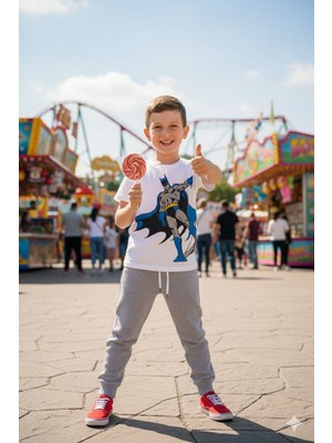 Batman Tişört ve Gri Eşofman Altı (Takım)