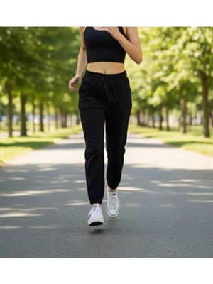 Joggy Pamuk Lastik Paça Rahat Eşofman Altı