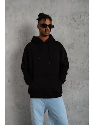 Veralya Erkek Düz Kapüşonlu Sweat