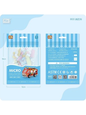 Renklime LZ8620 Loz Blok Oyuncak Mini Poşet -Vagonlife - 1 Adet Stokta Olan Gönderilir