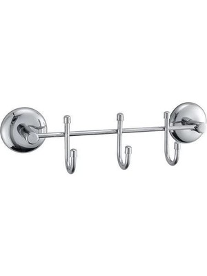 Renklime 3 Kancalı Dekoratif Askılık Mutfak Banyo Duvar Yüzeyi Askısı