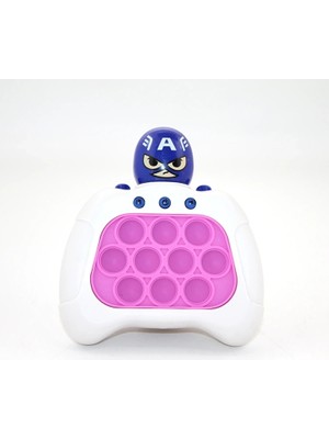 Renklime Işıklı Müzikli Pop-It Captain America Tasarımlı