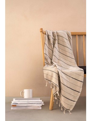 Barine Boa Pamuk Koltuk Şalı, Battaniye Bej