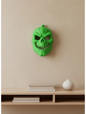 Renklime Yeşil Dekoratif Korku Maskesi Duvar Süsü