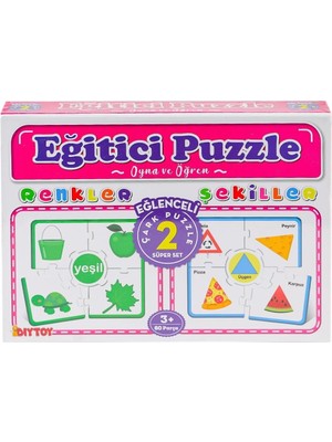 Renklime 7194 Çark Puzzle Renkler Şekiller