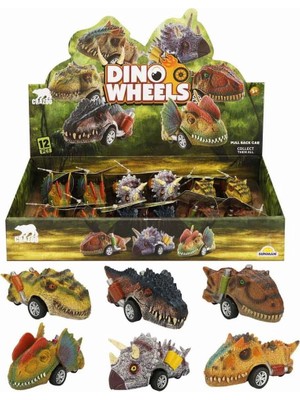 Renklime Crazoo Dinozor Çek Bırak Araba - 1 Adet Stokta Olan Gönderilir
