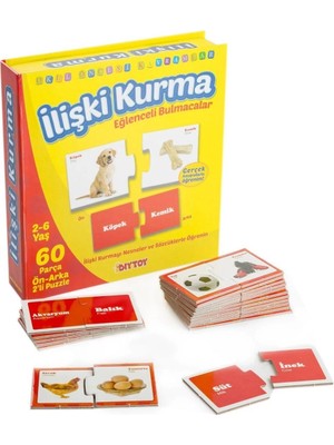 Renklime 1437 Dıytoy, Eğlenceli Bulmacalar - Ilişki Kurma / 2-6 Yaş
