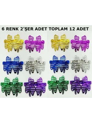 Renklime Vegas Casino Temalı Parti Gözlüğü 6 Renk 12 Adet