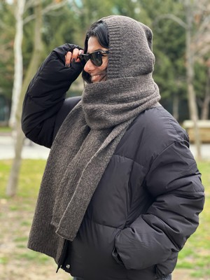 Trend Nexus Kapüşonlu Şal-Atkı