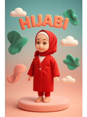 Renklime Tesettür Giyen Tesettürlü Kapalı Edep Bebek Maneviyat Inanç Geliştirici Ilahi Söyleyen Konuşan