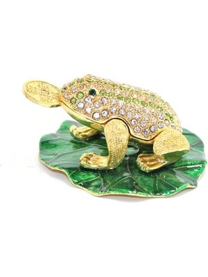 Renklime Swarovski Taşlı Tekli Kurbağa Model 2