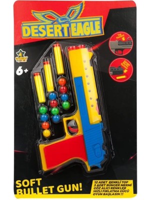 Renklime ER-132 Dart ve Top Atan Desert Eagle Tabanca