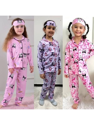 Yağmur Giyim Pjkö 3 Adet Karışık Desenli Uzun Kollu Önden Düğmeli Kız Çocuk Pijama Takımı 4-5 Yaş 1012U